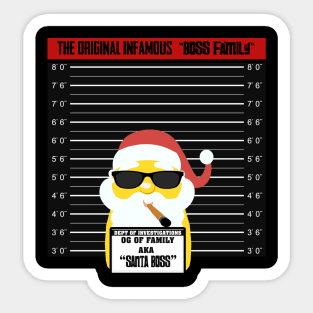 Santa Boss (Mob Boss) Sticker